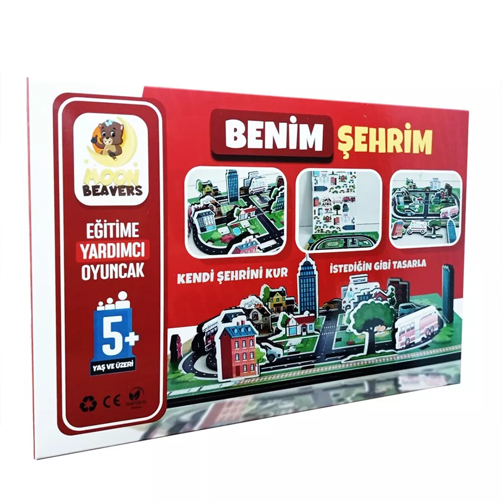 Ahşap Benim Şehrim (20x30 cm.) - Thumbnail