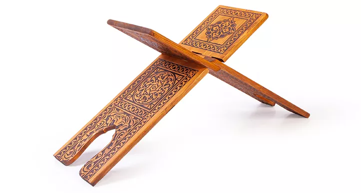 Burned Wooden Rehal Book rest Big Size  65 cm