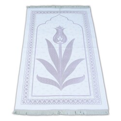 Ecru Salah Mat with Lilac Figure - Thumbnail