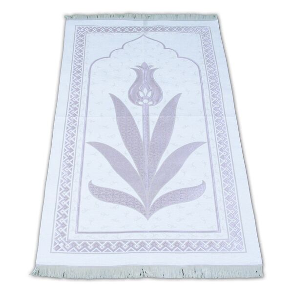 Ecru Salah Mat with Lilac Figure