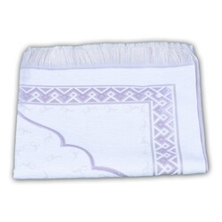 Ecru Salah Mat with Lilac Figure - Thumbnail