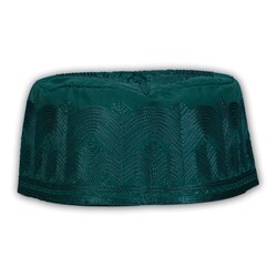 Fabric Salah Cap Special Series (Dark Green, Size 58) - Thumbnail