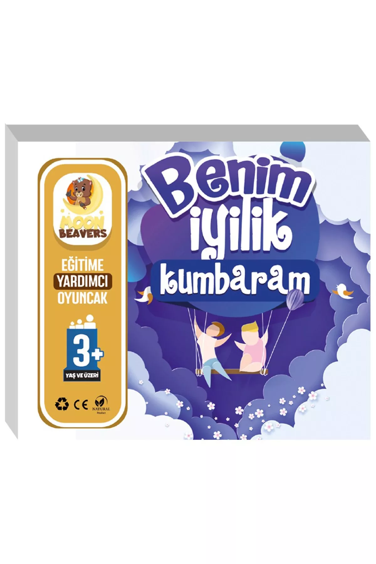 İyilik Kumbaram Ahşap Puzzle (10x10 cm.) - Thumbnail