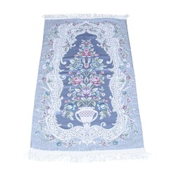 Lace 06 Grey Salah Mat with Lining - Thumbnail