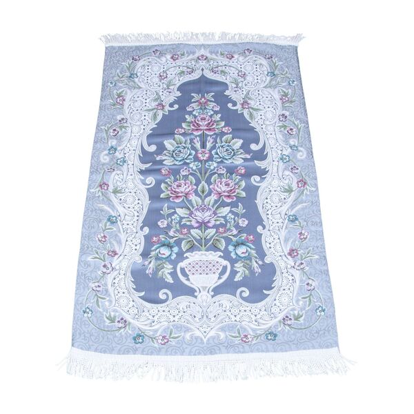 Lace 06 Grey Salah Mat with Lining