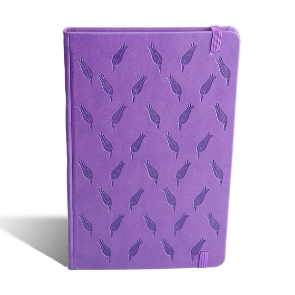 Lilac Striped Notebook, Hardcover