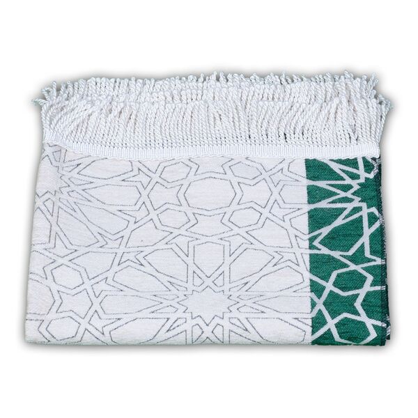 Muradiye, Green Salah Mat with Twisted Tassel