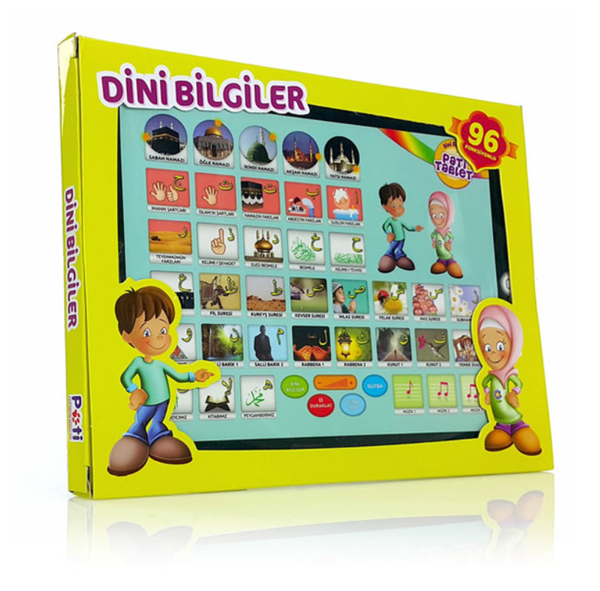 Sesli Dini Bilgiler Büyük Boy - Pati Tablet: 96 Fonksiyonlu